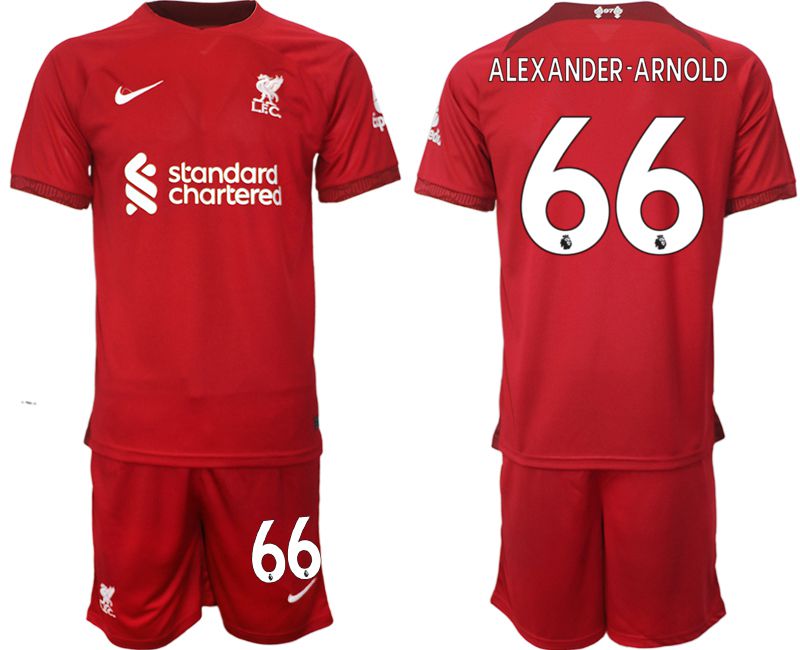 Men 2022-2023 Club Liverpool home red 66 Soccer Jersey